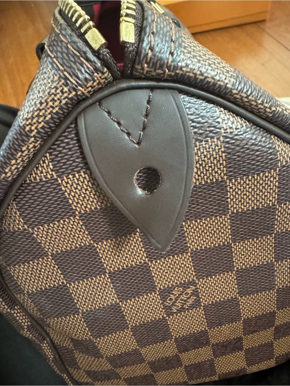 Louis Vuitton Damier Ebene Speedy 25 Monogram Bag - Picture 5 of 8